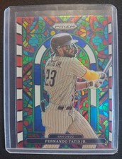 2022 Panini Prizm - FERNANDO TATIS JR Stained Glass Red/White/Blue CASE HIT SSP