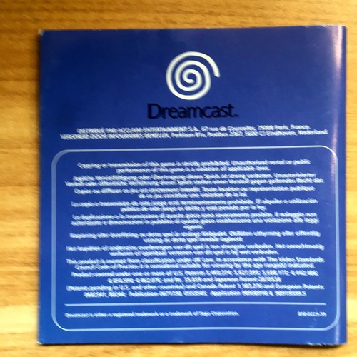 VANISHING POINT - NOTICE SEULE 100% ORIGINALE SEGA DREAMCAST PAL FAH FR Booklet - Photo 2/3