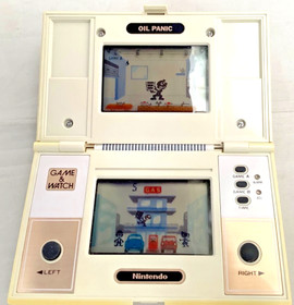 Oil Panic - Game & Watch, Boxed, Working (OP-51, Nintendo, 1982) LCD Console