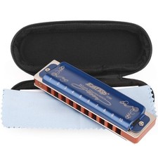 Easttop Professional Harmonica Key of G 10 Hole 20 Tone Heavy Duty with Case ...