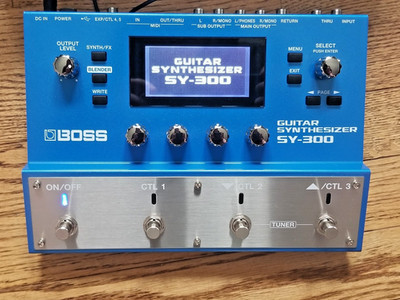 Boss SY 300 Advanced Guitar Synthesizer Synth Effects Pedal w AC Adapter & Box
