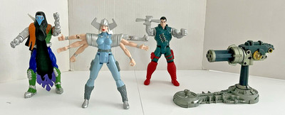 1993, 1995 & 2001 Marvel X-Men Toy Biz Denti, Kane, Spiral & Op-Tech - 1 owner