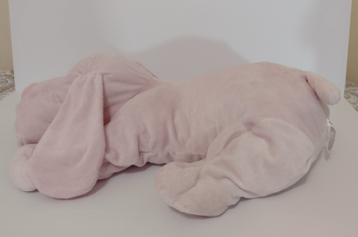Toys R Us Pink Puppy Dog Floppy Plush Pillow LARGE 24" Soft Stuff Geoffrey 2011