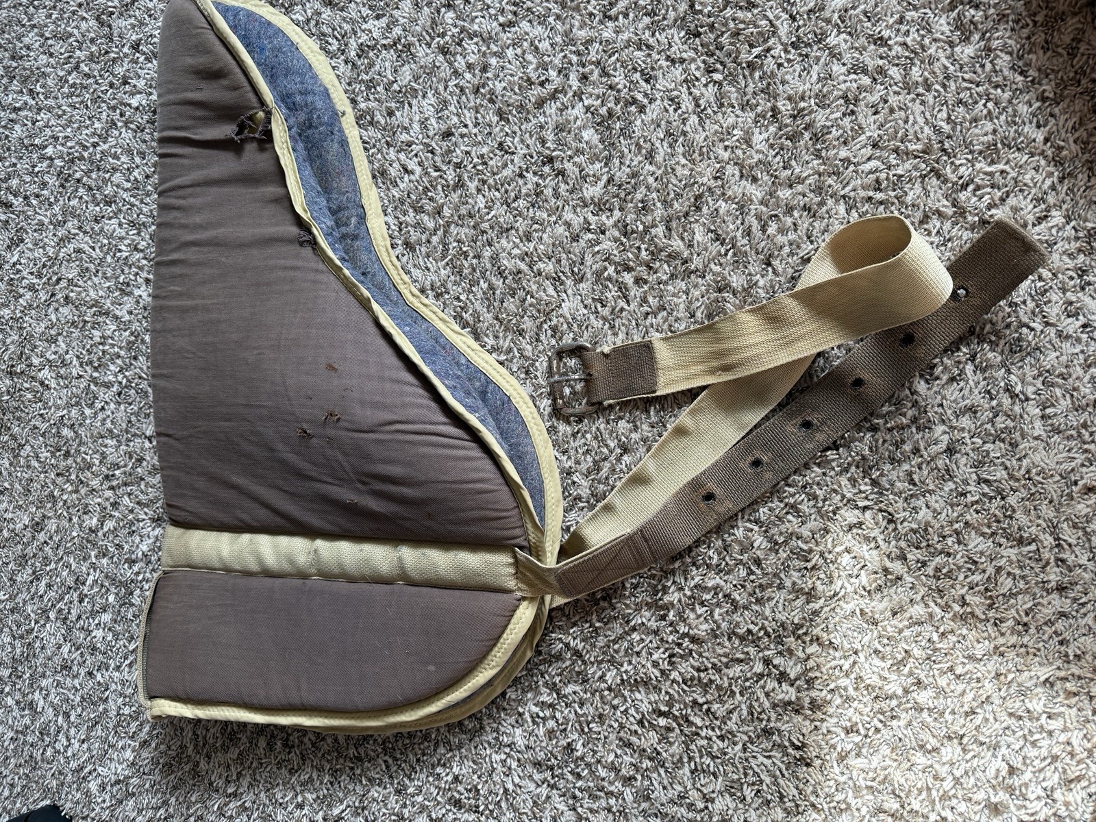 Big D Padded Wool Bottom Bareback Pad