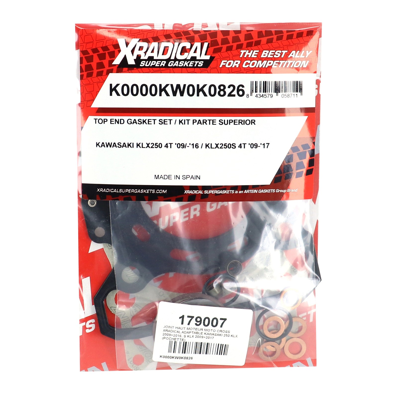 Kit joint haut moteur Kawasaki KLX 250 pour rénovation rando enduro