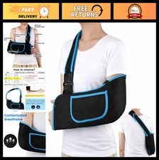 Lightweight Breathable Arm Sling with Adjustable Strap - Shoulder Immobilizer fo