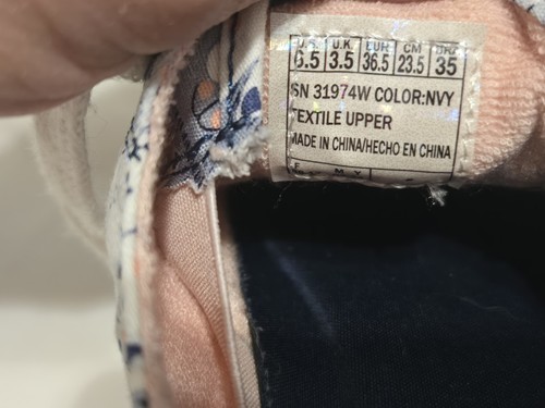 Bobs Skechers Cat Shoes Blue White Memory Foam Women's 6.5 - Picture 10 of 10