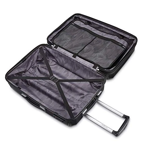 SAMSONITE WINFIELD 3 DLX HARDSIDE LUGGAGE SPINNERS 3-PIECE SET 20/25/28 - BLACK - Image 2 of 4