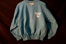 Vintage 80s/90s Sun Valley Idaho Sweatshirt - Ski Resort Crewneck - Faded Teal