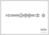 Corteco 19026487 Bremsschlauch Vorne Links Rechts FüR Ford