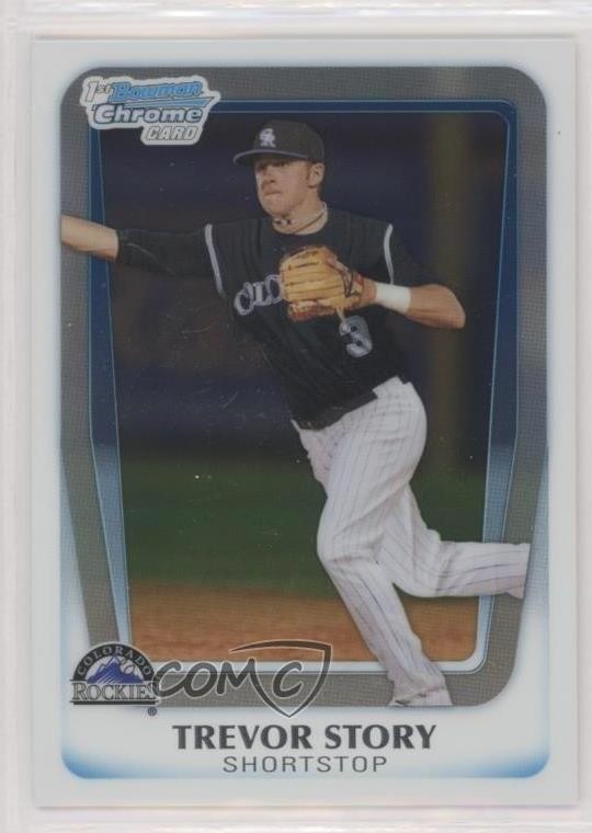 2011 Bowman Draft Chrome Prospects Trevor Story #BDPP84 h2f