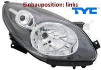 TYC 20-1402-06-2 Hauptscheinwerfer Links Scheinwerfer Frontscheinwerfer