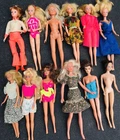 Vintage1970’s 1980s Barbie Doll Lot Of Twelve