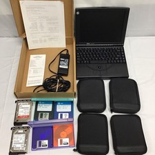 DELL LATITUDE XPi P133ST Windows 95 Intel Pentium Laptop w/ Floppy & Hard Drives