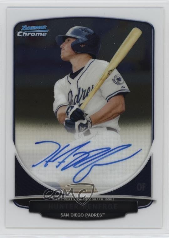 2013 Bowman Draft Chrome Prospect Auto Hunter Renfroe #BCA-HR Auto 0ws