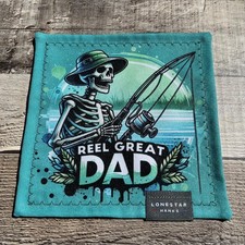 Reel Great Dad Microfiber EDC Hank Everyday Carry Lens Cleaning Cloth