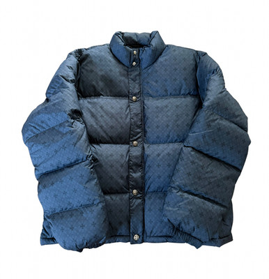 Chrome Hearts marineblaue gefütterte Jacke mit Reißverschluss Large - brandneu!