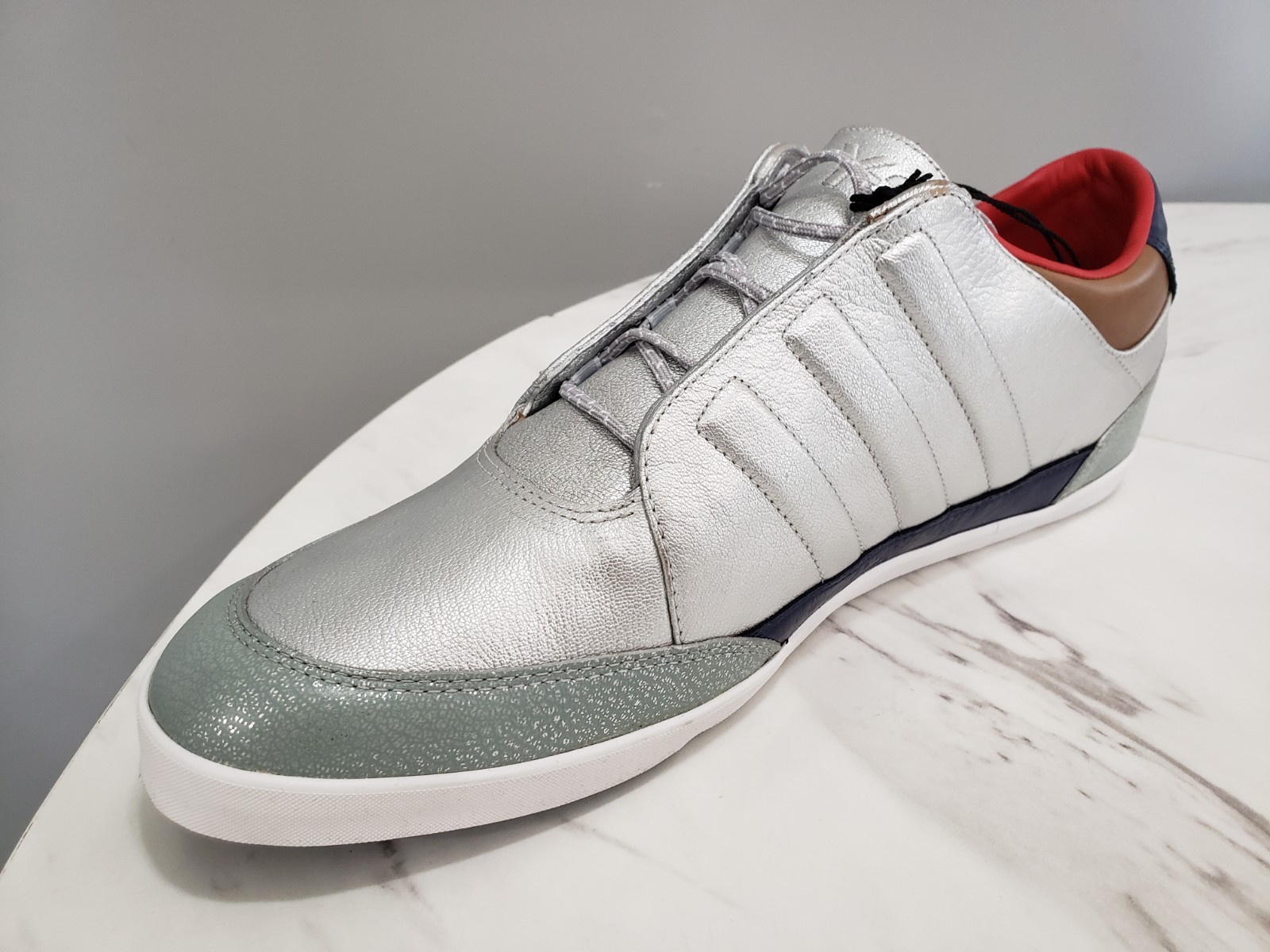 NEW NO BOX US 14.5 Men Yohji Yamamoto Y-3 Honja Low Metallic Silver sneaker shoe image 6
