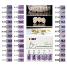 C14 Dental Emax Lithium Disilicate Blocks Glass Ceramic CAD/CAM CEREC HT/LT/MT