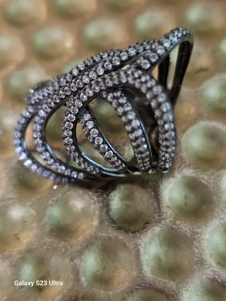 Anillo Jaula Noir Álora Talla 7 Foto 4 de 4