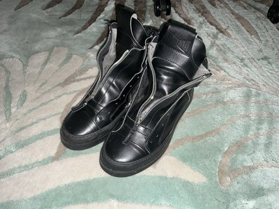 MDMA Cinzia Araia Designer High TOP Boots Total Black