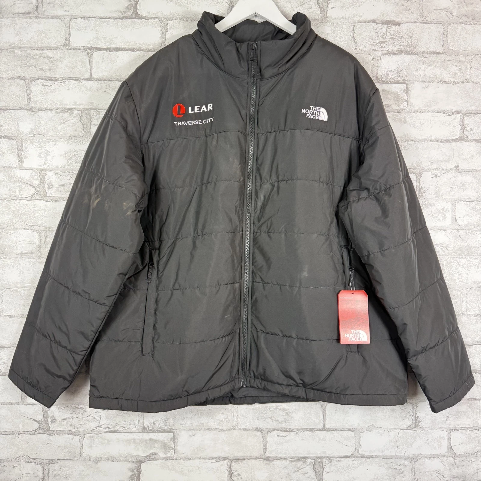 THE NORTH FACE DEF Men's Chest Logo Black Everyday Insulated Jacket 3XL