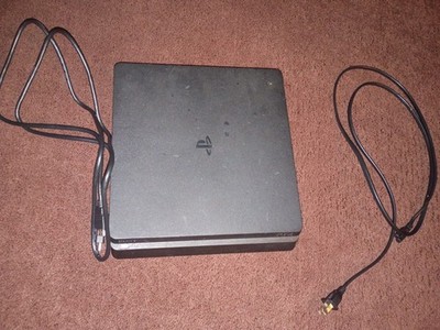Sony PlayStation 4 Slim Original Black 500GB Tested Working Console with Cables