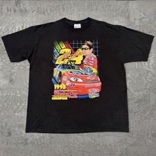 Vintage 1998 Nascar Jeff Gordon Double Sided Tshirt Sz XL Made In Usa