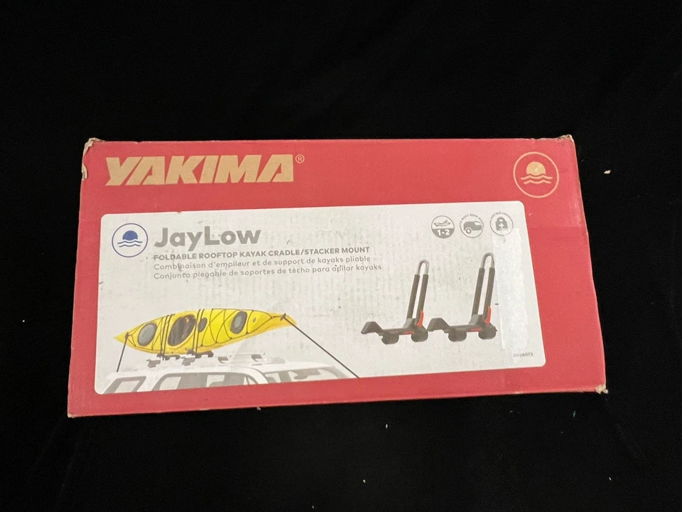 Yakima JayLow Foldable Rooftop Kayak Cradle Roof Rack Black #8004073 - Image 2 of 4