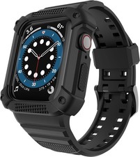 Rugged Apple Watch Band Bumper Case Cover Strap Iwatch SE 9 8 7 6 5 4 3 2