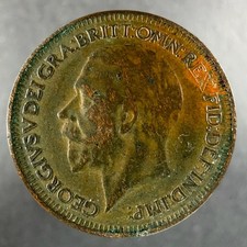 1928 Great Britain Farthing George V Britannia Reverse