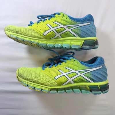 ASICS Gel Quantum 180 2 T6G7N Running Shoes Men 9 Blue Green Sneakers