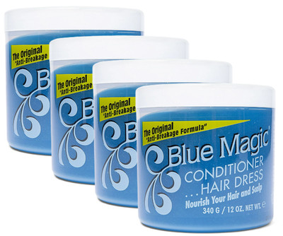 4x Blue Magic Conditioning Hair Dressing 12 oz., Dry, Anti Breakage, Nourishing