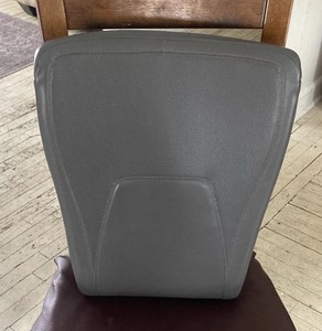 Ready Rocker Portable Rocking Chair Lumbar Back Seat Bounce Faux Leather Grey