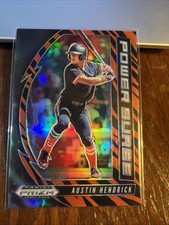 Austin Hendrick 2020 Panini Prizm DP Power Surge Tiger Stripe RC #PDP167 /99