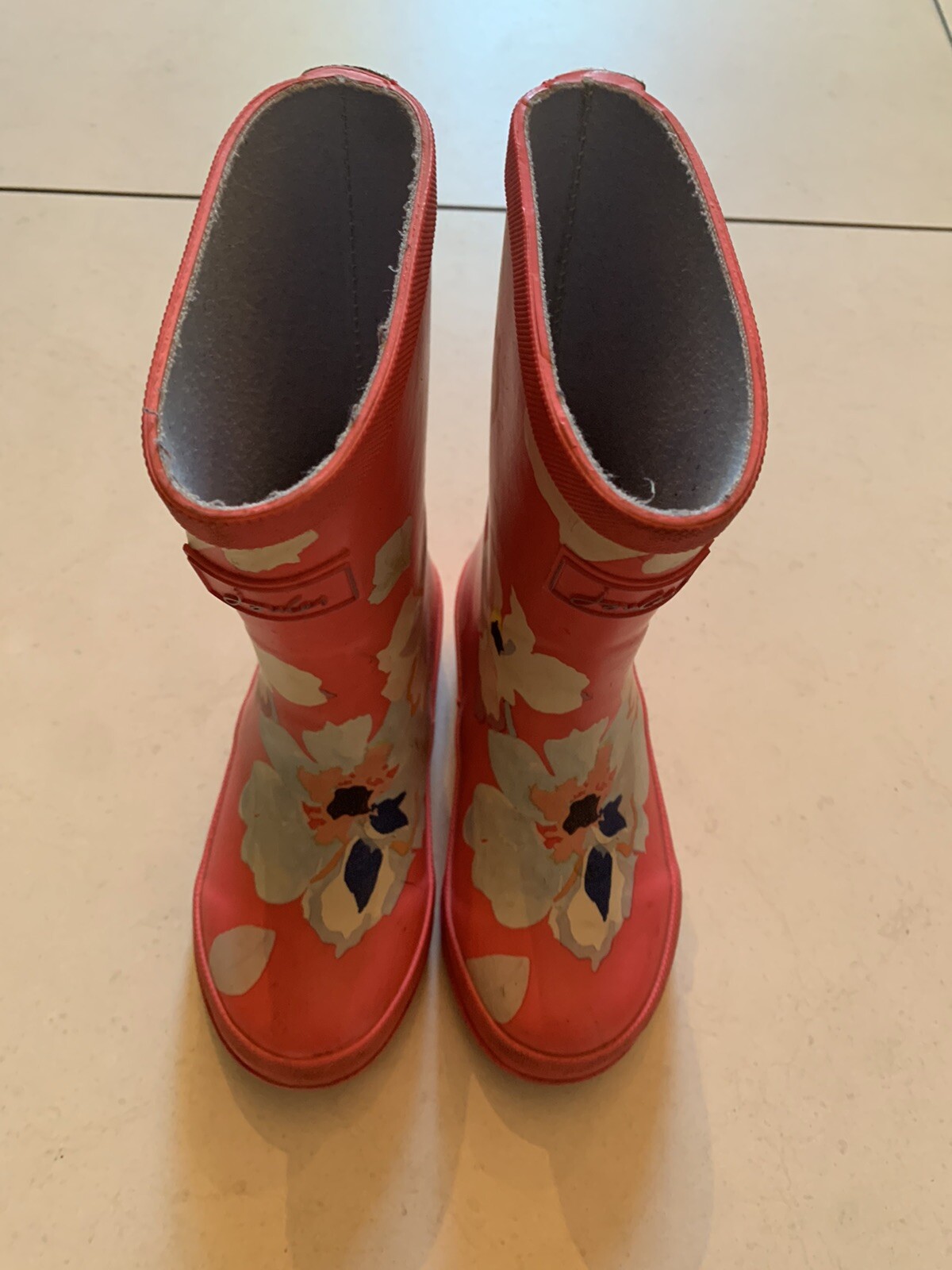 Joules Girls Fliral Wellies Size 10 | eBay