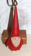 Ganz Christmas Ornament Gnome with Tall Red Had and Outfit 4.5" x 1.5" NEW