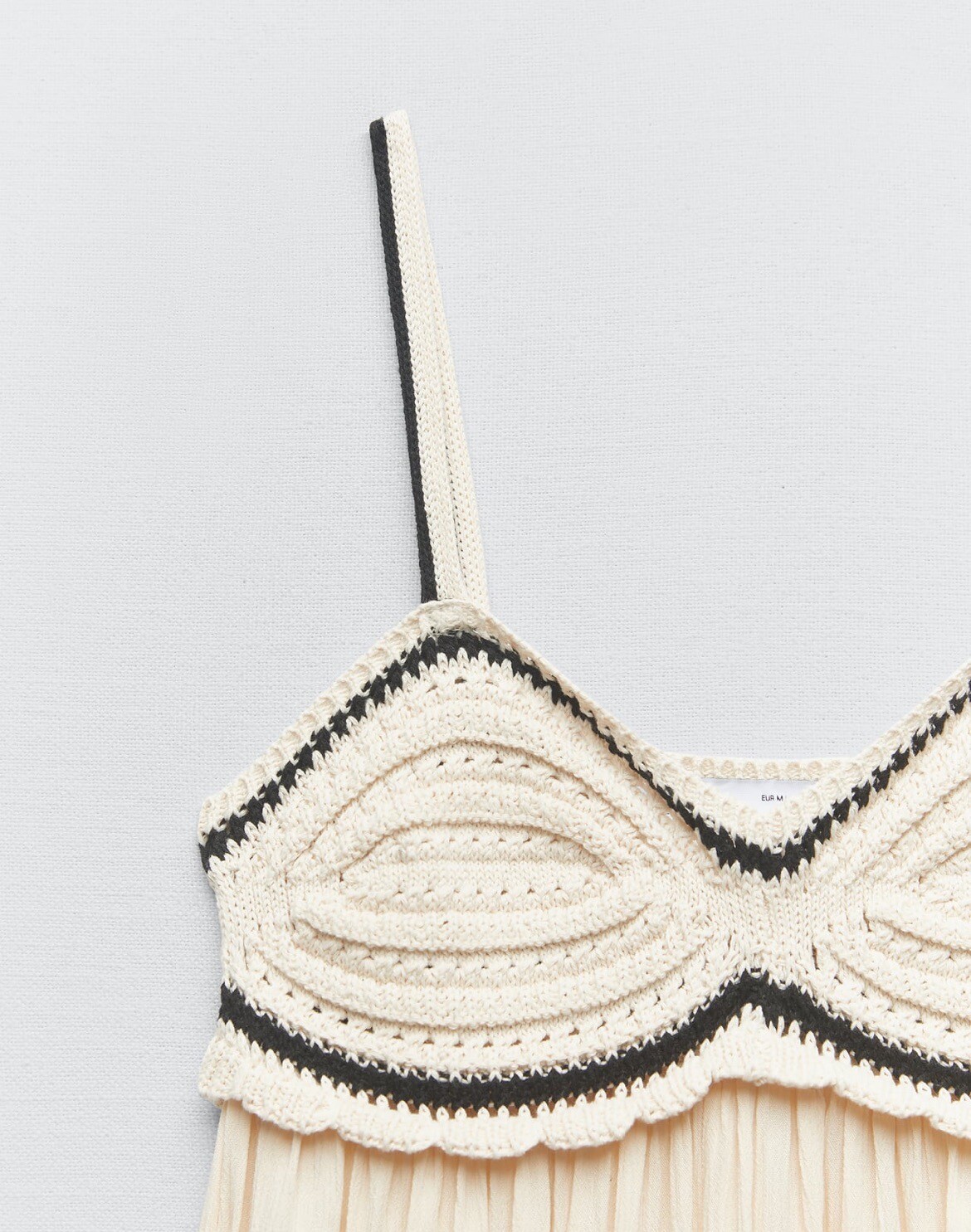 Zara Combination Knit Dress M eBay