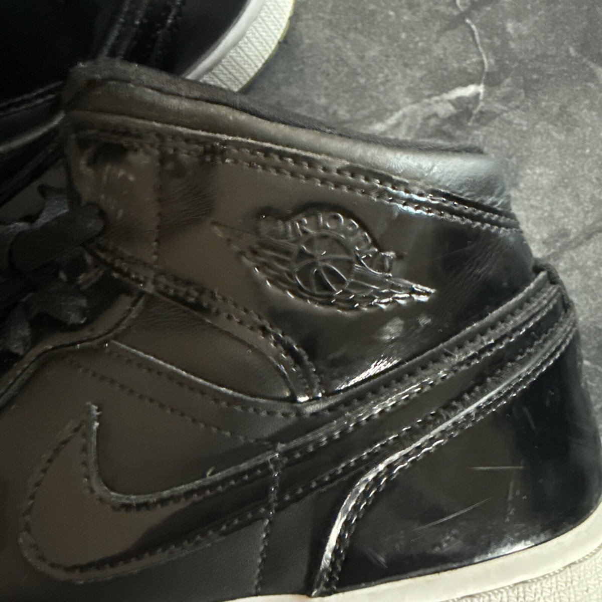 Nike Air Jordan 1 Mid SE GS Space Jam Black White DV1337-004 Size