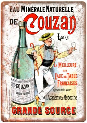 Grande Source Vintage Liquor Poster Retro Look Reproduction Metal Sign E938