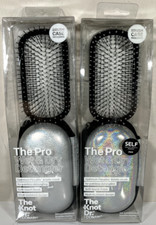  2 The Knot Dr. For Conair Wet  Dry Detangler Pro Hair Brush Sliver Hard Case