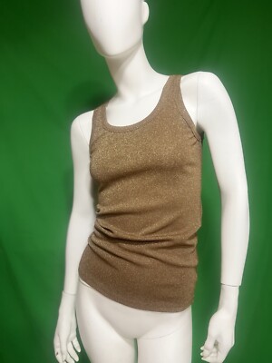 DAMEN TANKTOP DAMEN TANK TOP, Kupfer Glitzer