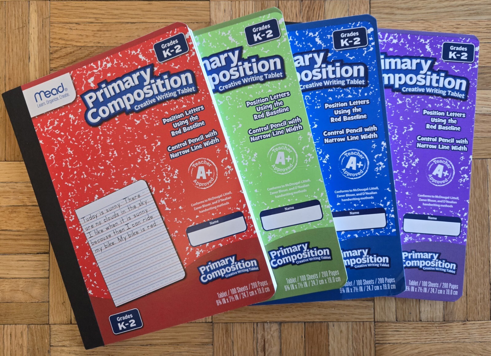 Mead Primary Composition Books/Tablets, Ruled, Grades K2, 100 Sheets