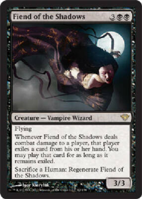 FIEND OF THE SHADOWS Dark Ascension MTG Magic the Gathering Cards DJMagic |  eBay