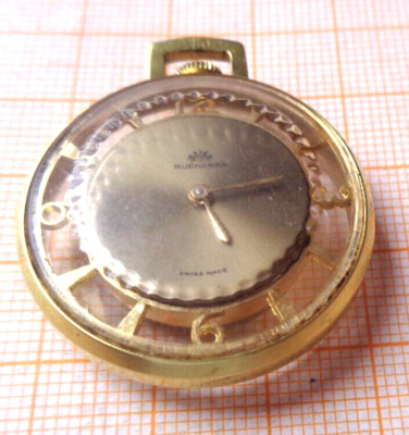 Feine Damenuhr Bucherer 50er 60er Jahre Metall vergoldet gangbar  XX4