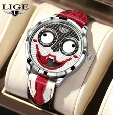 Mens Creative Watch Quartz Moon phase 3ATM Waterproof Sport Boy Wristwatch Gift