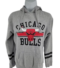 Chicago Bulls Hoodie Womens Size S NBA 4Her UNK Gray