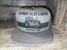 White Tractor ED Priebe Sales & Service Hat Ripon Wis Field Boss 185 Gray WFE DP