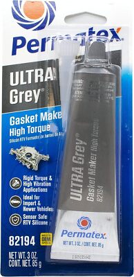 Permatex ULTRA GREY Rigid High-Torque RTV Silicone Gasket Maker - 12EA