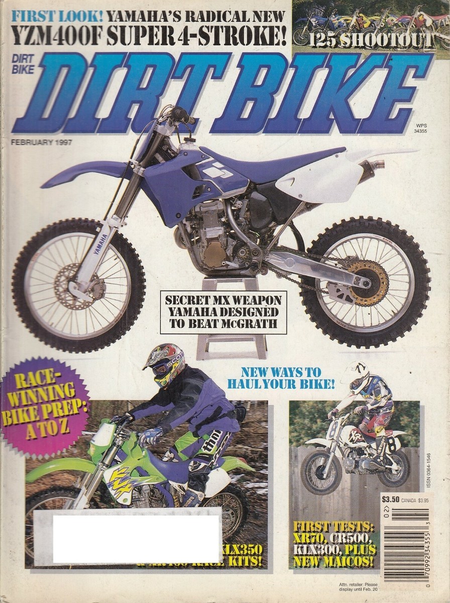 DIRT BIKE - February 1997 – Yamaha YZM400F / 125 Shootout / Race
